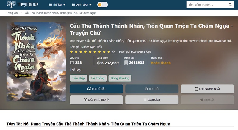Đọc Truyện Chữ Cẩu Thả Thành Thánh Nhân, Tiên Quan Triệu Ta Chăm Ngựa Nhâm Ngã Tiếu – Tiên Hiệp Hài Hước Đỉnh Cao