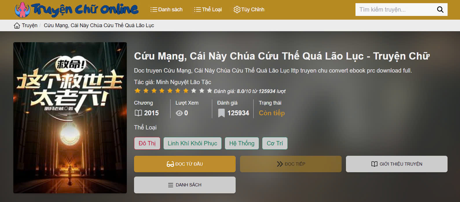 Đọc truyện chữ online Cứu Mạng, Cái Này Chúa Cứu Thế Quá Lão Lục - Minh Nguyệt Lão Tặc: Hài hước, linh khí và hành trình giải cứu