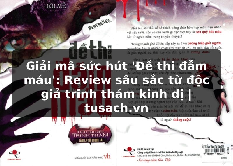 Giải mã sức hút 'Đề thi đẫm máu': Review sâu sắc từ độc giả trinh thám kinh dị | tusach.vn