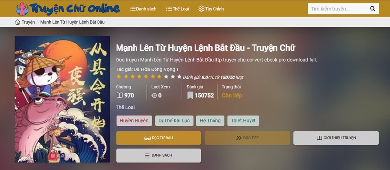 Truyện Chữ Mới Mạnh Lên Từ Huyện Lệnh Bắt Đầu Dã Hỏa Đông Vọng – Siêu Phẩm Tu Chân