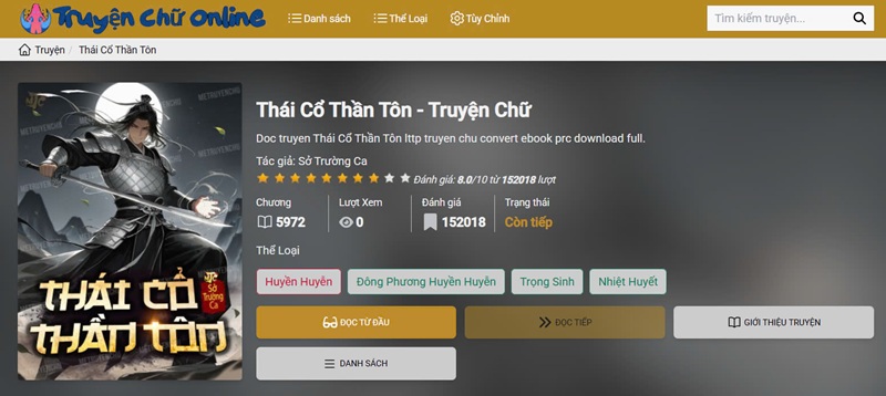 Khám Phá Thái Cổ Thần Tôn Sở Trường Ca: Siêu Phẩm Huyền Huyễn Về Trùng Sinh và Phục Hưng