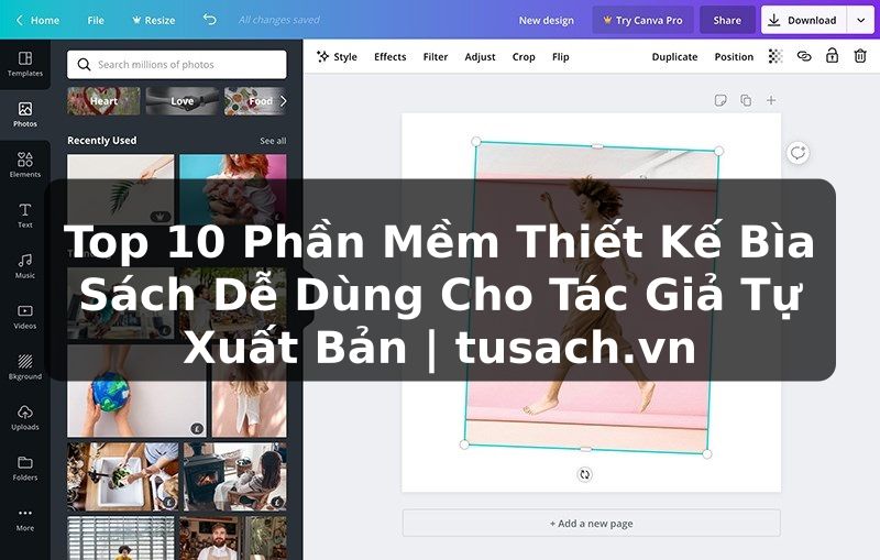 Top 10 Phần Mềm Thiết Kế Bìa Sách Dễ Dùng Cho Tác Giả Tự Xuất Bản | tusach.vn