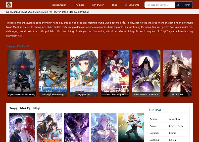 Truyentranhmanhua.org: Cảnh Báo Rủi Ro Tiềm Ẩn Khi Đọc Manhua Online Miễn Phí