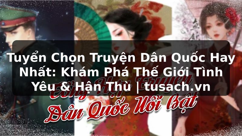 Tuyển Chọn Truyện Dân Quốc Hay Nhất: Khám Phá Thế Giới Tình Yêu & Hận Thù | tusach.vn