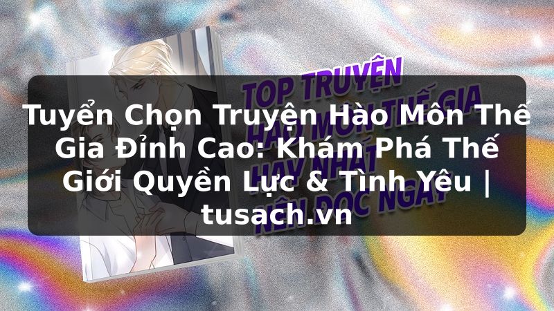 Tuyển Chọn Truyện Hào Môn Thế Gia Đỉnh Cao: Khám Phá Thế Giới Quyền Lực & Tình Yêu | tusach.vn